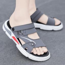 Men's sandals driving dual -use 2022 new tide summer summer non -slip and soft bottom slippers Casual wearing sandalwood waterproof