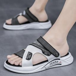 Men's sandals dual -use 2022 new summer work soft base slippers beach leisure wearing cold drag men