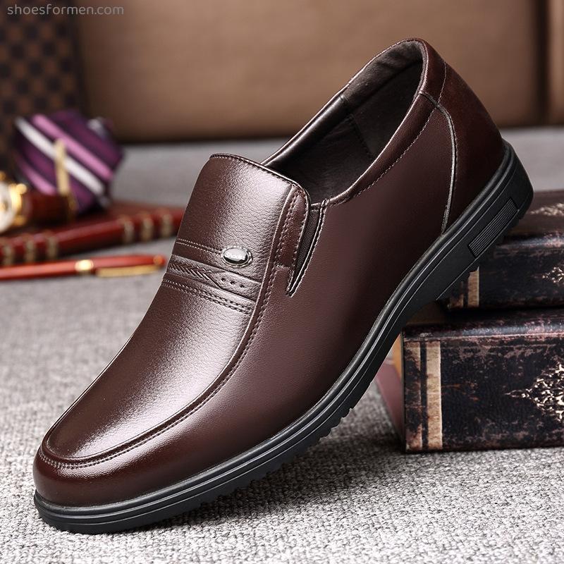 Men's sandals leather shoes Summer leather sandals men's holes, breathable hollow business formal dress casual shoes
