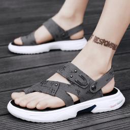 Men's sandals summer 2022 new sports two-purpose slippers men's casual beach shoes soft bottom drive sand-down waterproof