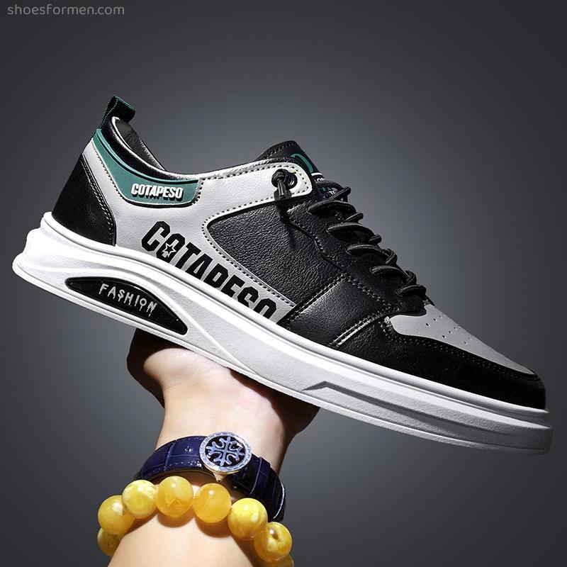 Men's shoes 2022 New leather sneakers men's casual sports shoes Student young people trend in summer