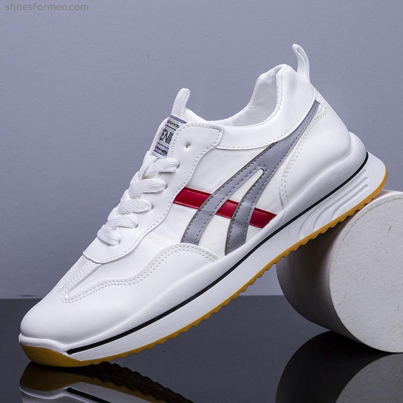 Men's shoes 2022 spring new leather shoes breathable casual shoes fashion men's sports shoes