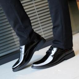 Men's shoes 2022 summer new Amazon AliExpress youth bright casual leisure shoes lace shoes