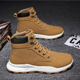 Men's shoes Simple Winds and Sports Martin Boots Plasma High -Round high -top daily street new autumn new models