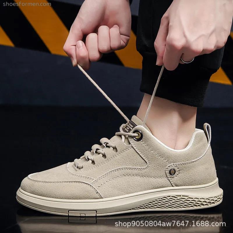 Men's shoes breathable British trend Korean version of the wild casual shoes men's shoes outdoor anti-slip soft bottom sports shoes