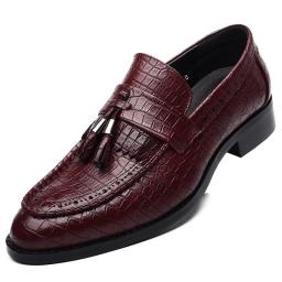 Men's shoes business casual crocodile stream Sushi shoes men and Korean version of the wild hair division tide wedding shoes