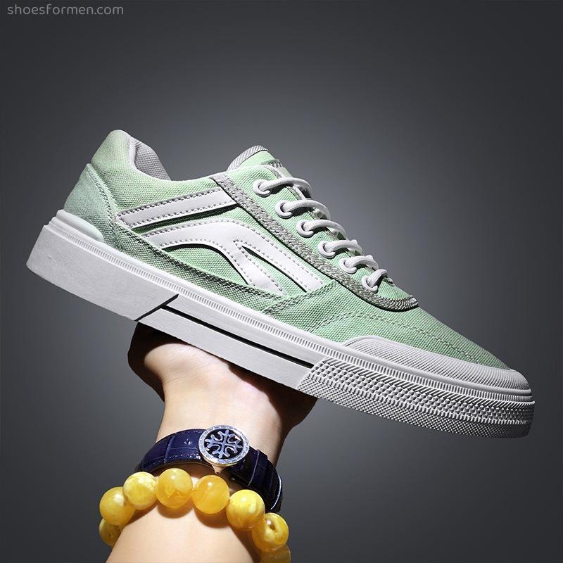 Men's shoes low -top shoe student canvas shoes casual trends 2022 spring and summer new breathable cloth shoes young people