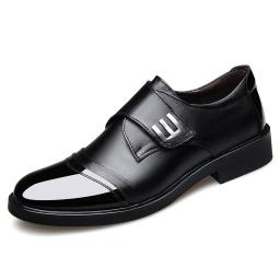 Men's shoes men's shoes black leather new spring dress Korean version of the young business breathable casual shoes men's tide