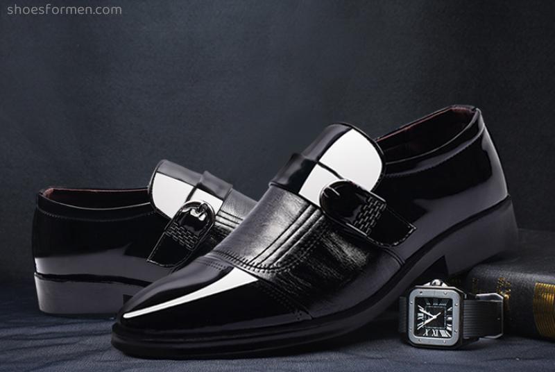 Men's shoes new 2022 spring and autumn sets of legs business fashion youth pointed men's shoes dress