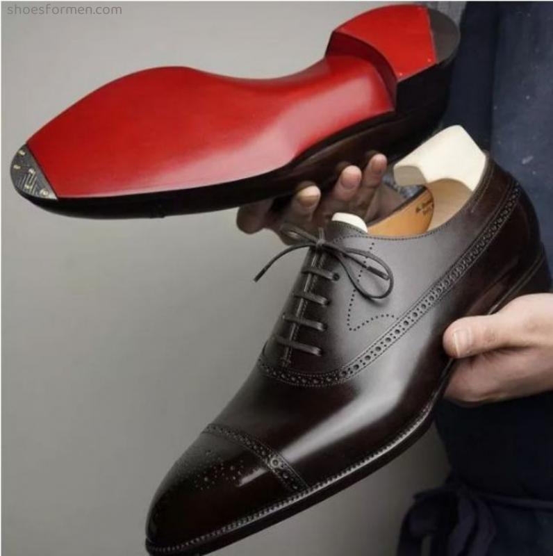 Men's shoes new trend Bocke business British wedding groom shoes tape business dress Oxford shoes KS051