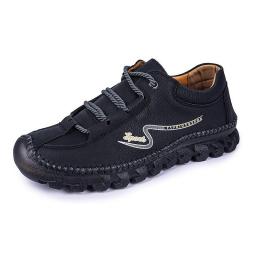 Men's shoes outdoor large size casual shoes handmade stitching men's mountaineering shoes leather shoes