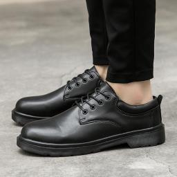 Men's shoes spring new couple big size Korean version of the trend low help British casual shoes black small leather shoes youth tide shoes