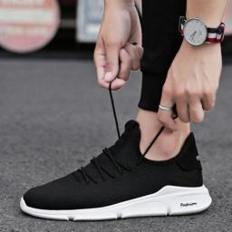 Men's shoes summer net shoes men's breathable sneakers men and Korean version of the trend casual shoes male running shoes