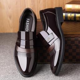 Men's Single -shoe Pointed Leather Leather Leather Business Leather Shoes Men's Formal Dress Single Shoes