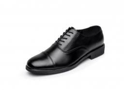 Men's uniform single leather shoes leather male British Oxford shoes Business hotel casual shoes