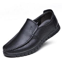 Middle -aged And Elderly People With Feet Men's Shoes Genuine Leather Shoes Men's Father Shoes Business Casual Leather Shoes
