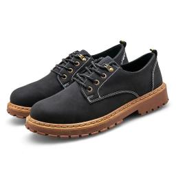 New autumn low-top British style boots casual Korean version of the tough guinea head casual shoes