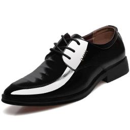 New autumn men's dress shoes men's British Korean business pointed low-top casual shoes groom wedding shoes