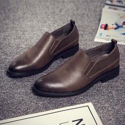 New casual leather shoes Korean version of the trend men's business British wind shoes men's youth wild shoes men