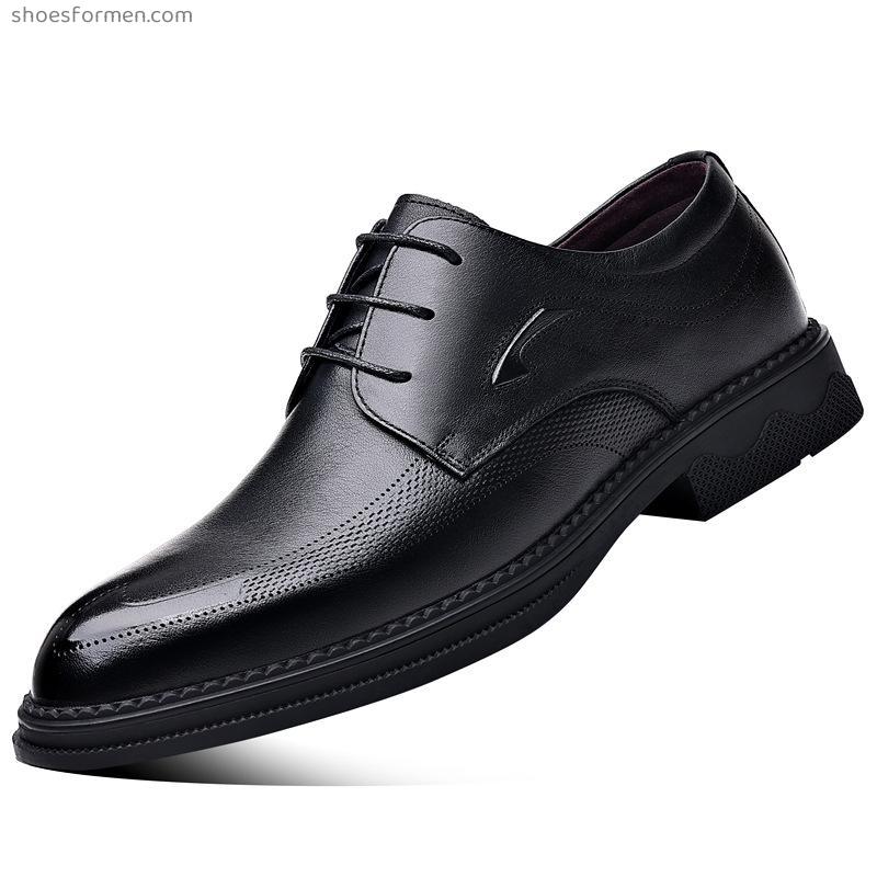 New head layer leather business dress men's leather shoes strap single shoes men's leather casual men's shoes manufacturers wholesale