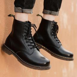New high -size Martin boots men's trend high -top gangsters Korean casual British style boots