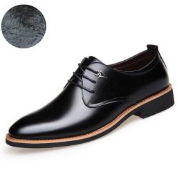 New Men's Leather Shoes In Spring And Summer Increase Men's Shoes Youth British Format Business Lace Casual Shoes Men