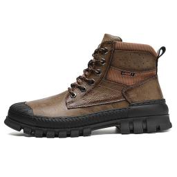 New men's shoes retro high -ranking work boots men's autumn and winter boots personalized casual Martin boots