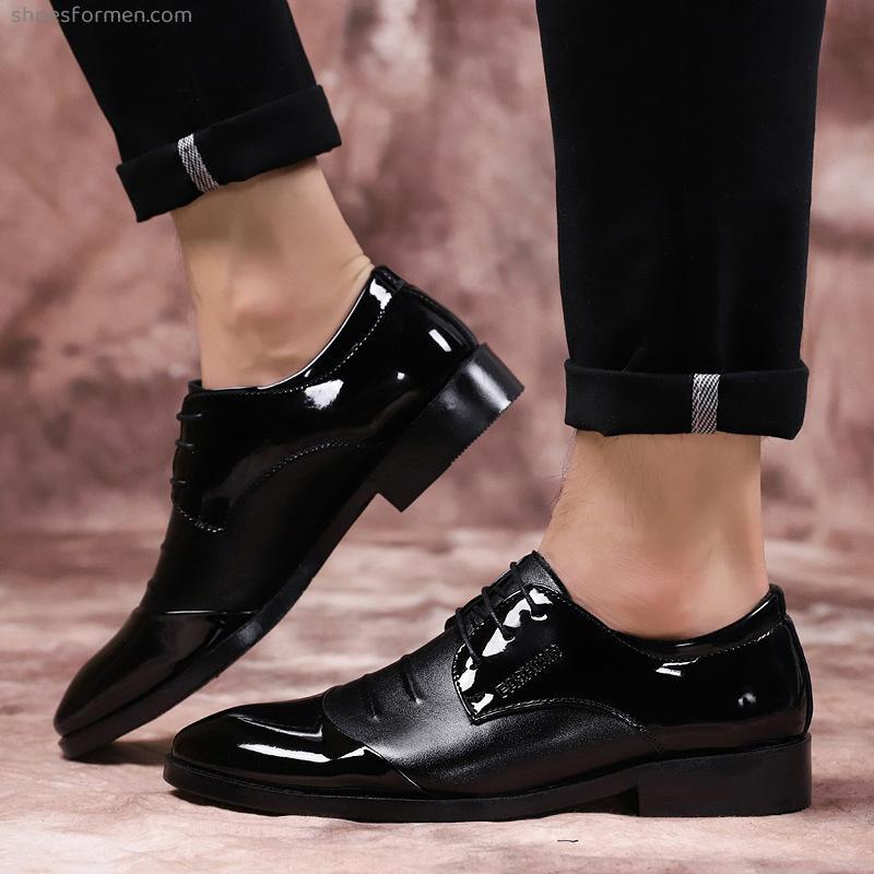 New product business formal installation pointed shoes men's strands of British Oxford shoes trend fashion breathable and wear -resistant men's shoes