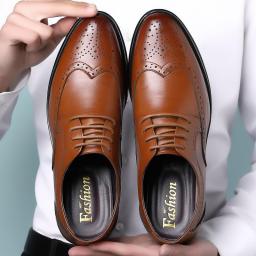 New shoes men's leather shoes large size men's shoes business dress Balock shoes British casual men's shoes