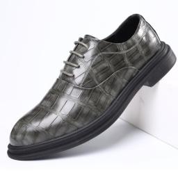 New Spring And Autumn Leather Shoes Men's Business Dress Casual Men Gerbe British Korean Version Of The Retro Men's Shoes