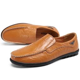 New summer men's shoes Doudou shoes men's casual leather shoes driving shoes men's Korean lazy shoes men