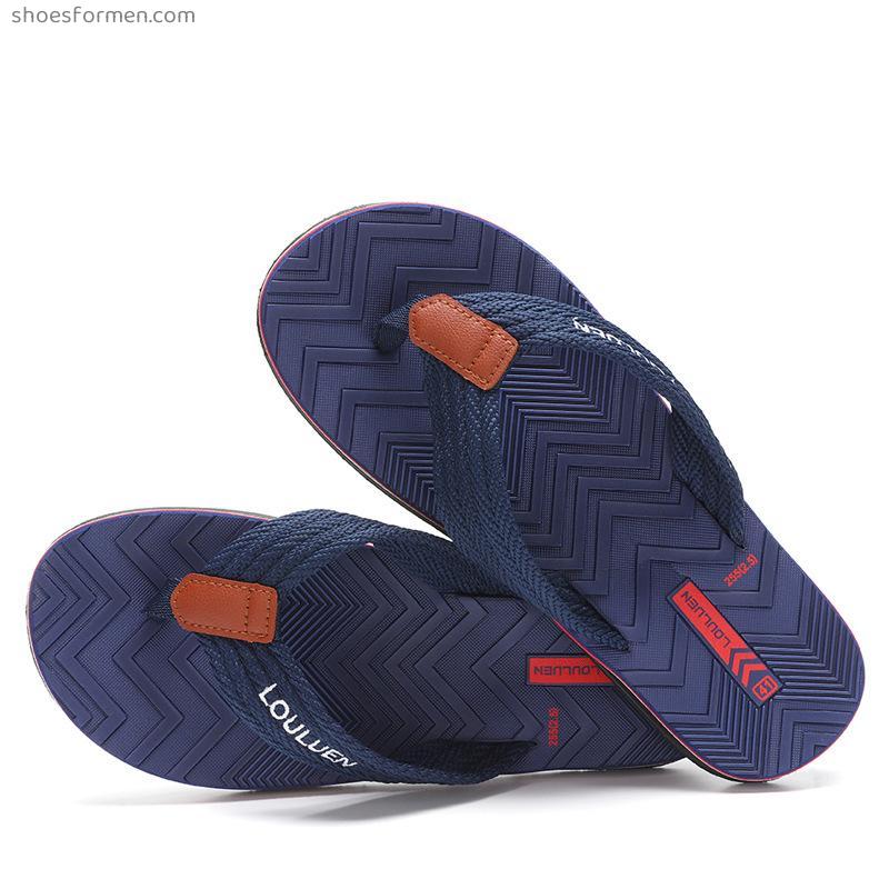 New summer people flops men's outdoor beach cool slippers MEN SLIPPERS trend outside anti-sand
