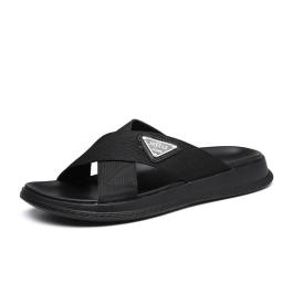 Outdoor sand-drag men's tide card slippers 2022 new summer word drag summer sandals net red wearing fashion tide
