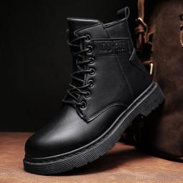 Personal Martin Boots Male British Wind Gang Tide Shoes Workers Spring And Autumn Black Locomotive Autumn And Winter Men's Men's Shoes Lands Warm