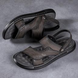 Sandals Men's Summer New Men's Demon Shoes Outdoor Dual -use latex non -slip casual beach shoes men's trend