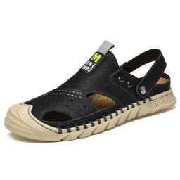 Sandals men 2022 new trendy beach cave shoes drive dual -use Baotou outdoor wearing personalized sandals men