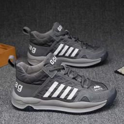 Shoes Men 2022 Spring And Autumn New Men's High-top Sports Leisure Network Face Tide Shoes Are Running Men's Shoes Wholesale