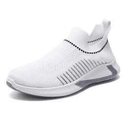 Shoes summer new lazy men's shoes soft soles breathable casual flying men's casual shoes men