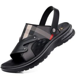 Soft sandals men's 2022 new trend summer wear casual driving summer men's beach sandals slippers men