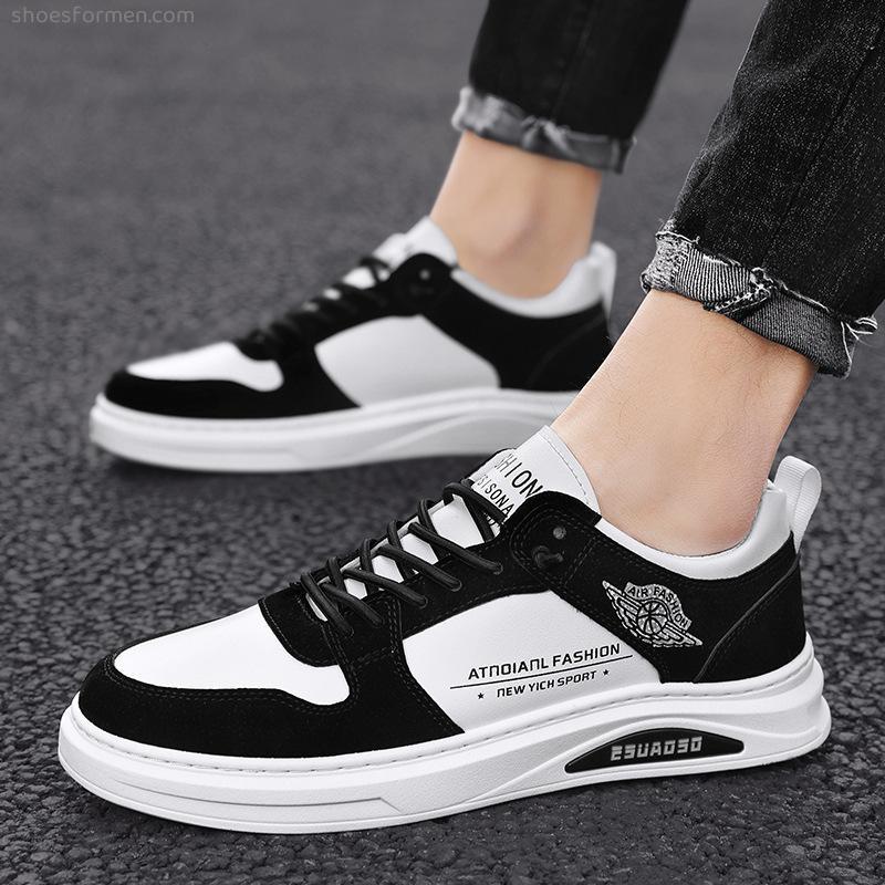 Spring Trend Sneakers Men's Leisure Sports Men's Shoes 2022 New Student Low -Glore Flat Leather Shoes Youth