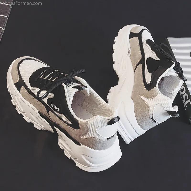 Spring and autumn casual sports old shoes men's students Korean version of the trend wild mesh shoes breathable light men's shoes