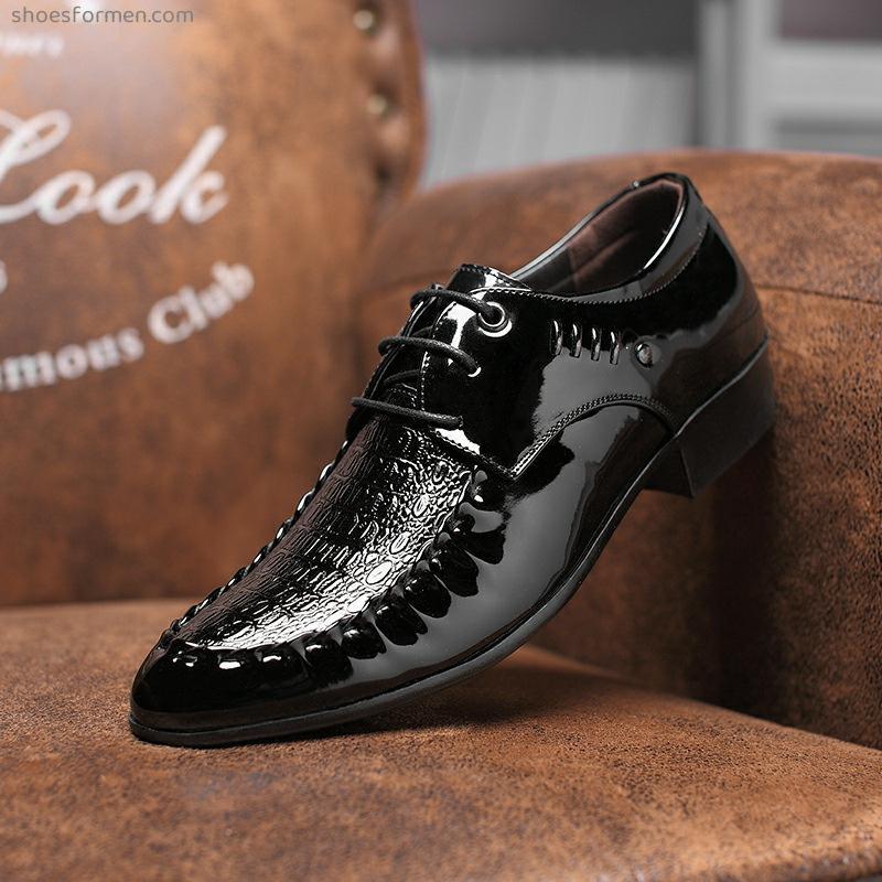Spring and autumn new men's shoes British business Korean version of the trend dress casual shoes men's shoes strap