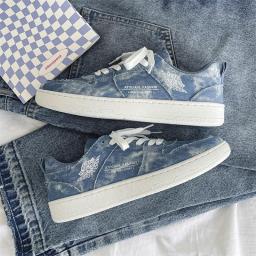 Spring and summer new product low -top casual denim cloth air -breathable shoe 2022 Youth versatile street head tide men's shoes