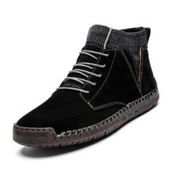 Spring and winter boots men's tide shoes men's shoes boots British style men's work boots Martin snow boots large size