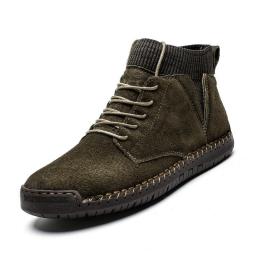 Spring And Winter Boots Men's Tide Shoes Men's Shoes Boots British Style Men's Work Boots Martin Snow Boots Large Size