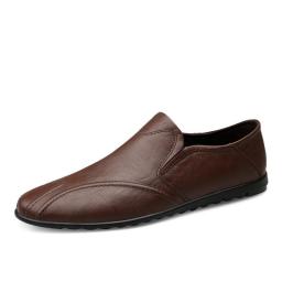 Spring men's big size set lazy bean shoes leather leisure shoes