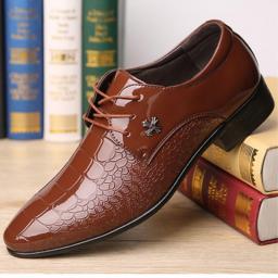 Spring New Korean Version Of The Pointed Tide Shoes Fashion Leather Shoes Business Dress Casual Large Size Men's Shoes