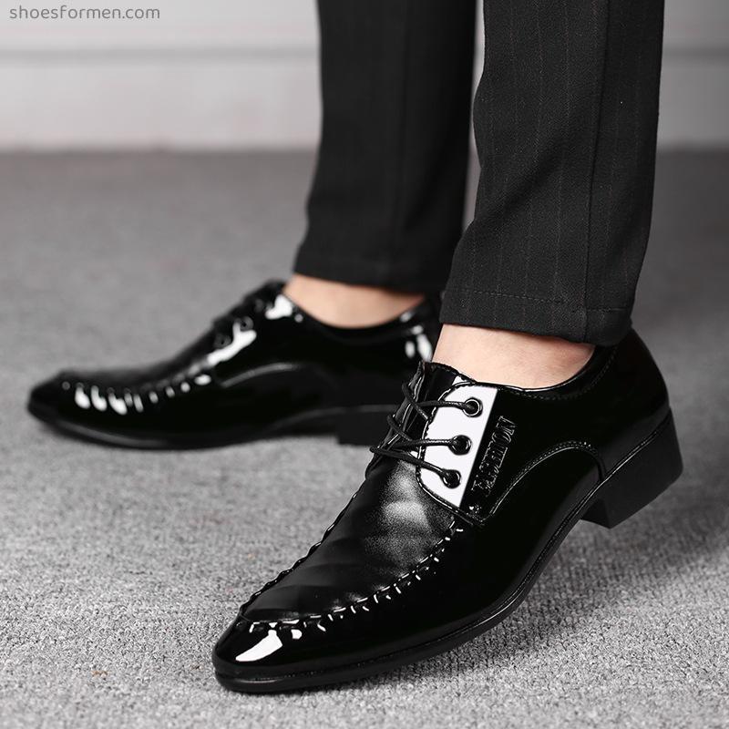Spring new low-top business faculty shoes Korean version of youth fashion plus men's shoes