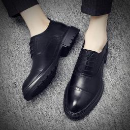 Summer Leather British Korean version of the tide of the business dress casual shoes youth suits groom wedding shoes men