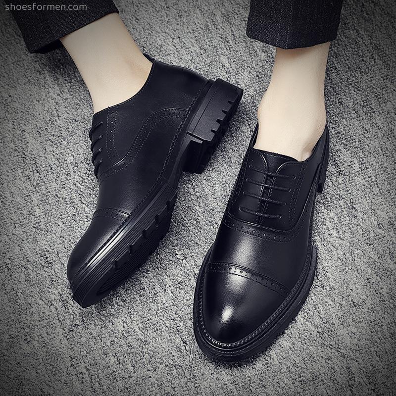 Summer Leather British Korean version of the tide of the business dress casual shoes youth suits groom wedding shoes men